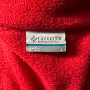 Columbia Vibrant Red Fleece Outerwear